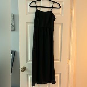 Silence + noise (urban outfitters) black maxi strappy dress